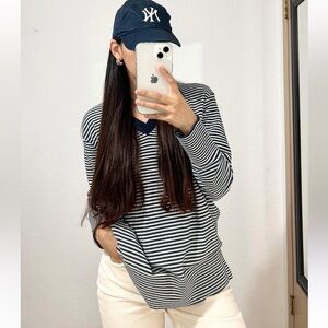 Tommy Hilfiger Pullover Sweater Long Sleeve V-Neck Shirt Top